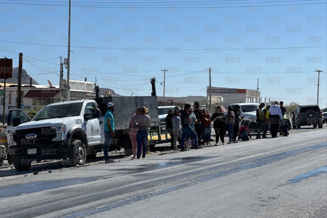 Colocan topes y señalética en los Kilómetros tras protesta de vecinos