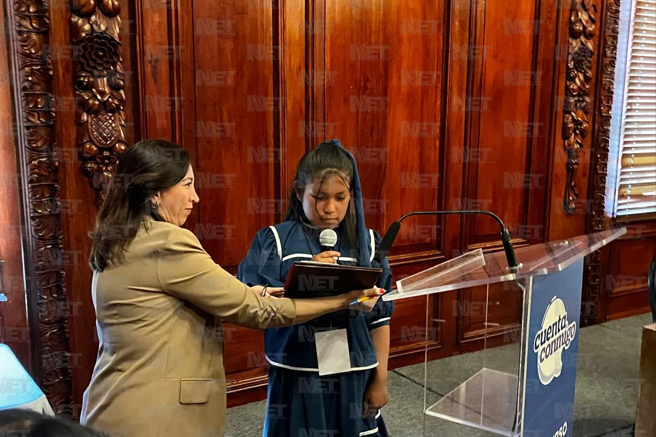 Hagamos proyectos por si luego somos funcionarios: niña gobernadora