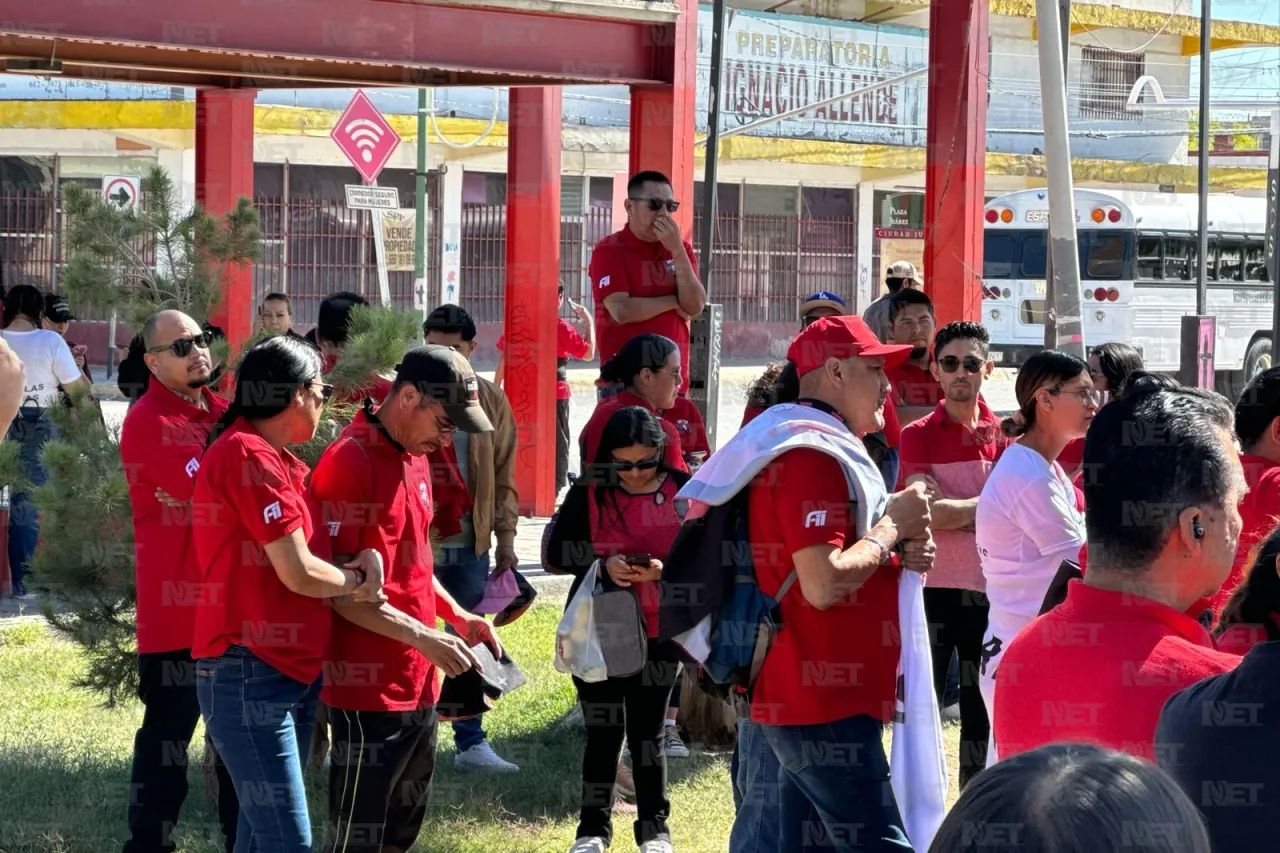 Empleados de maquila se reúnen para marchar por ley de 40 horas de trabajo