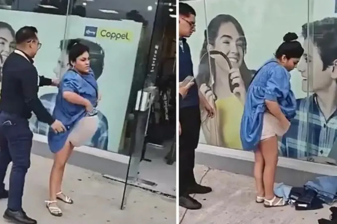 Cachan a mujer robando en Coppel; fingió estar embarazada