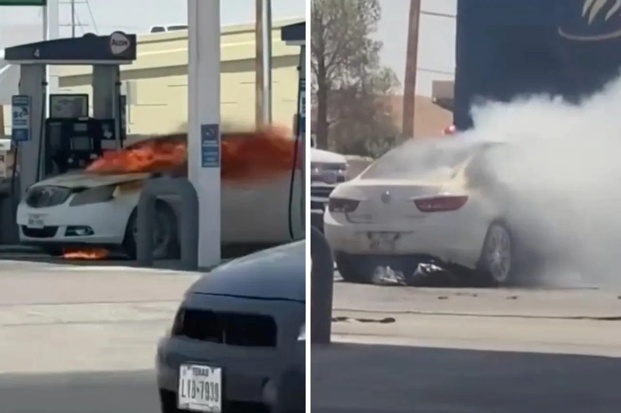 El Paso: Por segundo día consecutivo, se incendia un auto en una gasolinera