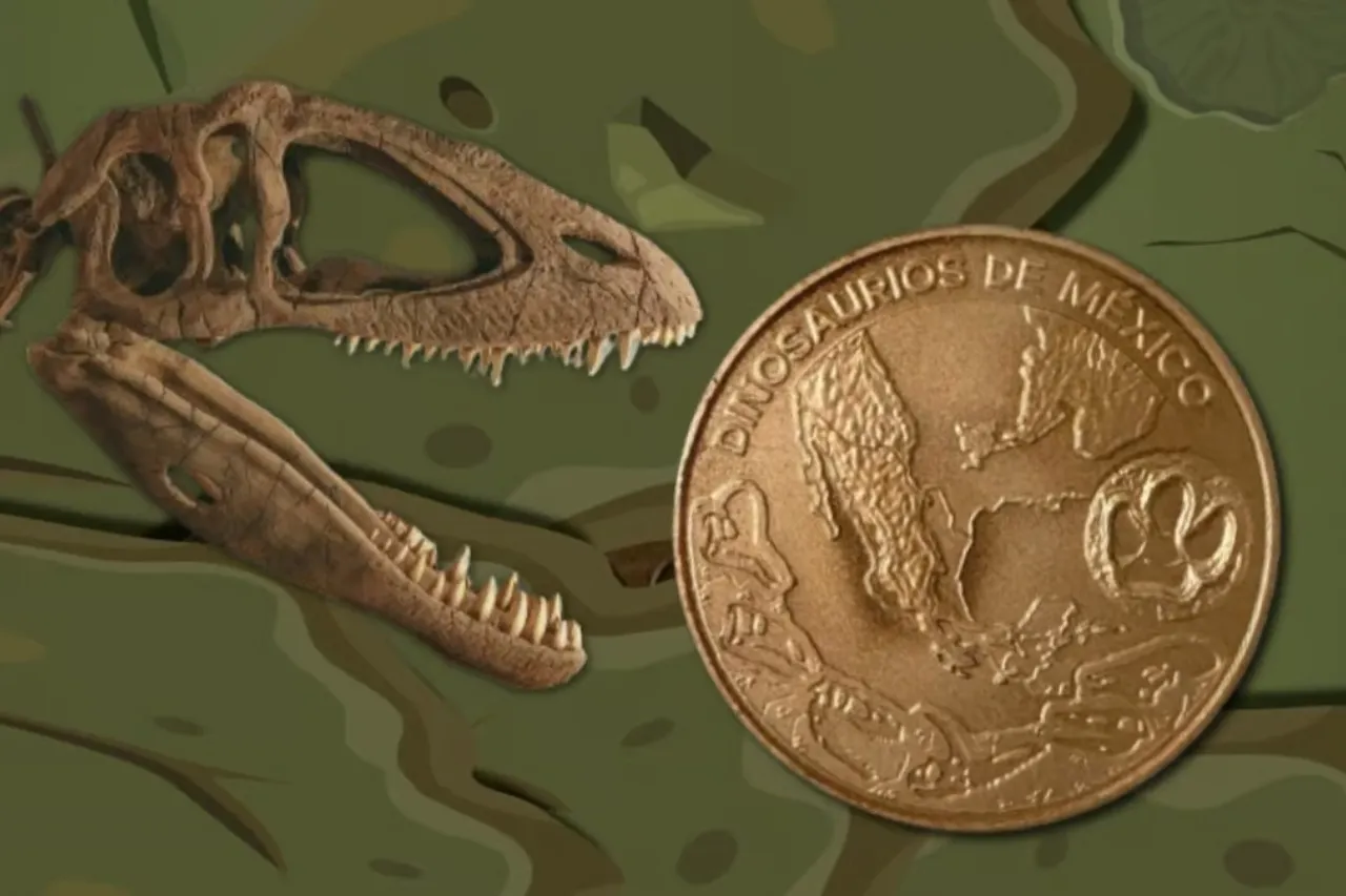 Lanzan colección de monedas 'Dinosaurios de México'