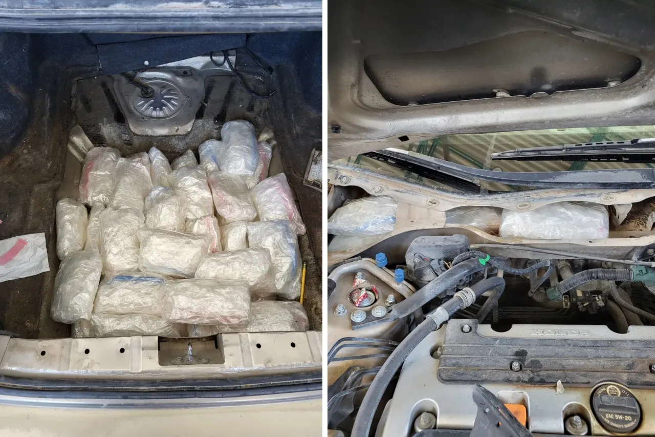 Sorprenden a 'abuelita' intentando cruzar más de 30 kilos de droga a El Paso