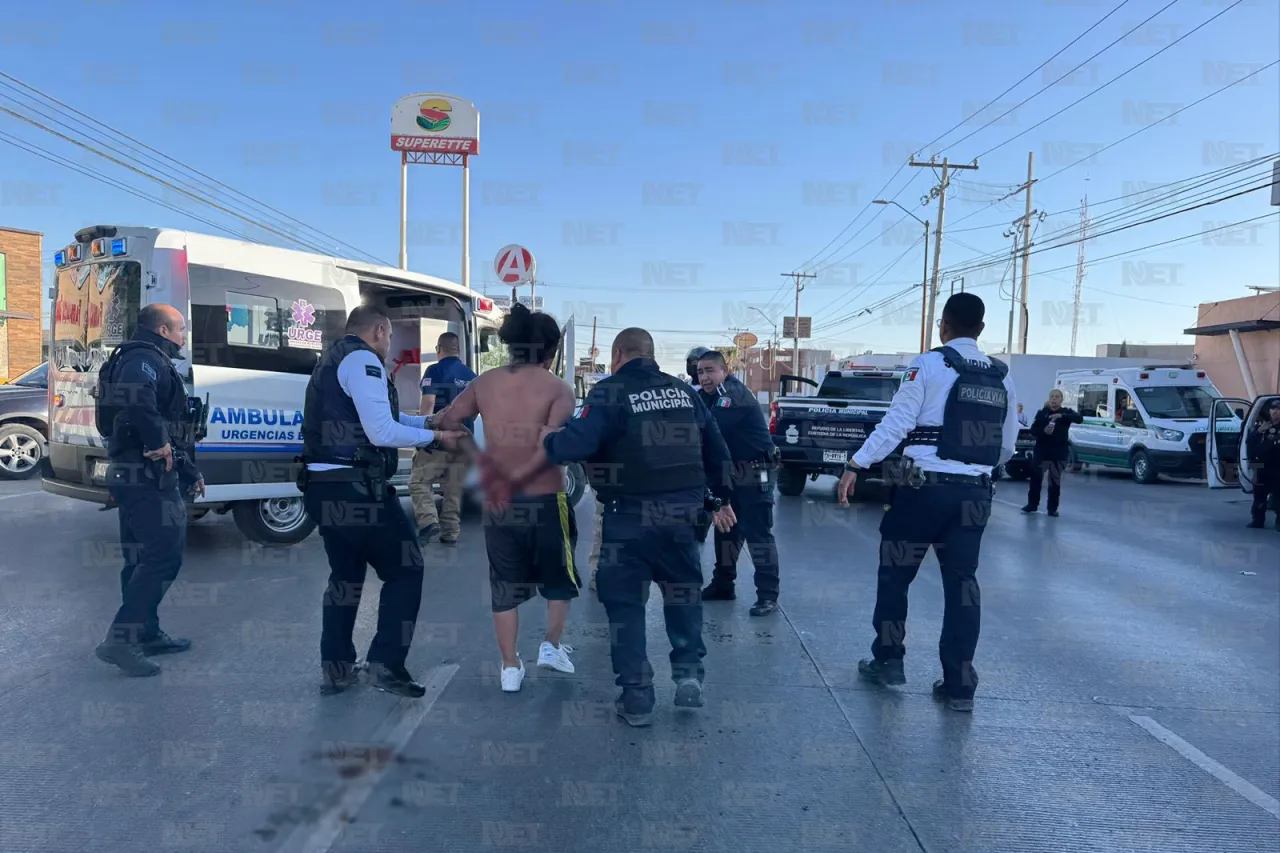 Detienen a hombre alterado que generó movilización policíaca en la López