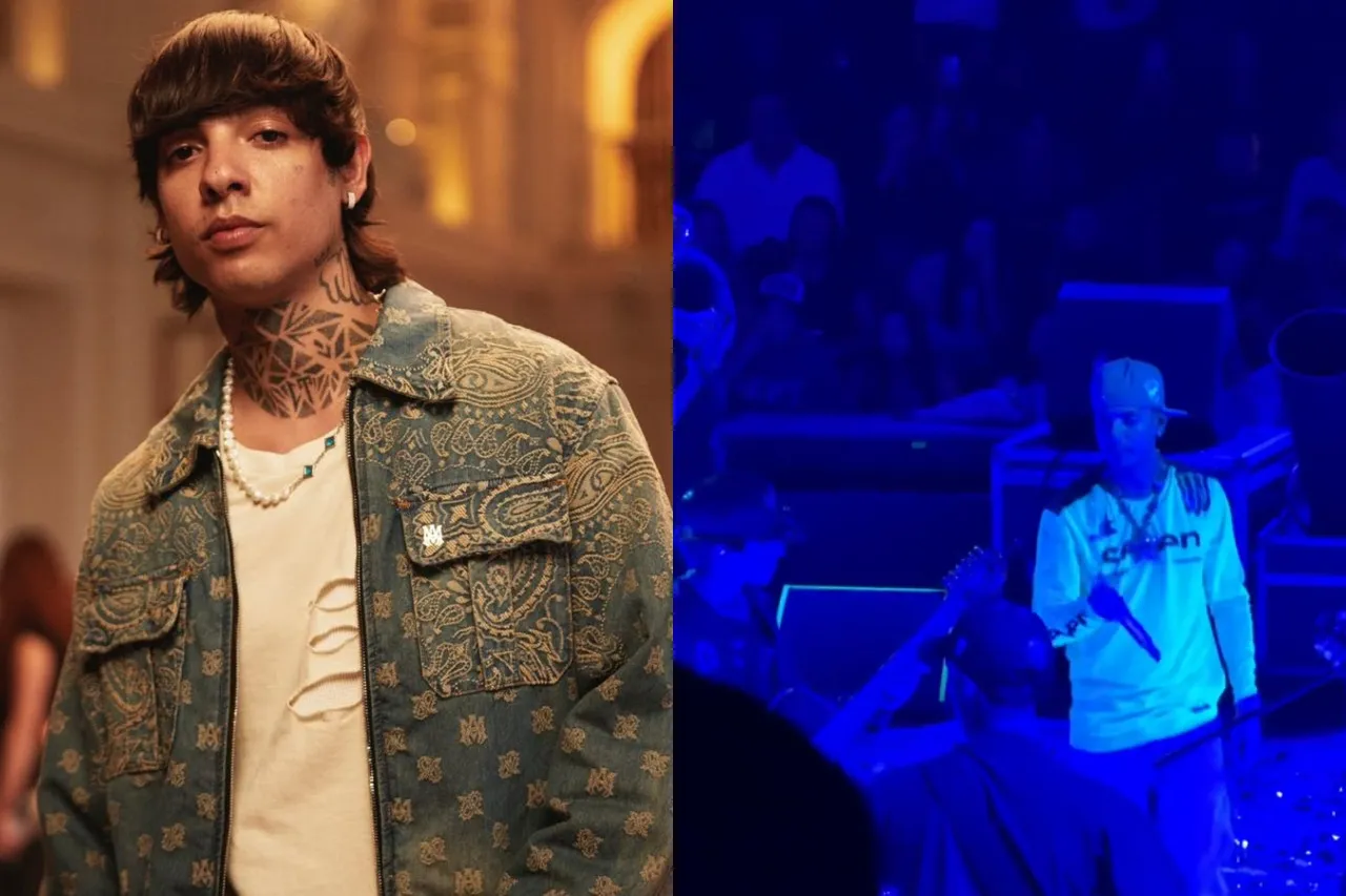 Le apagan el sonido a Natanael Cano por cantar corridos tumbados