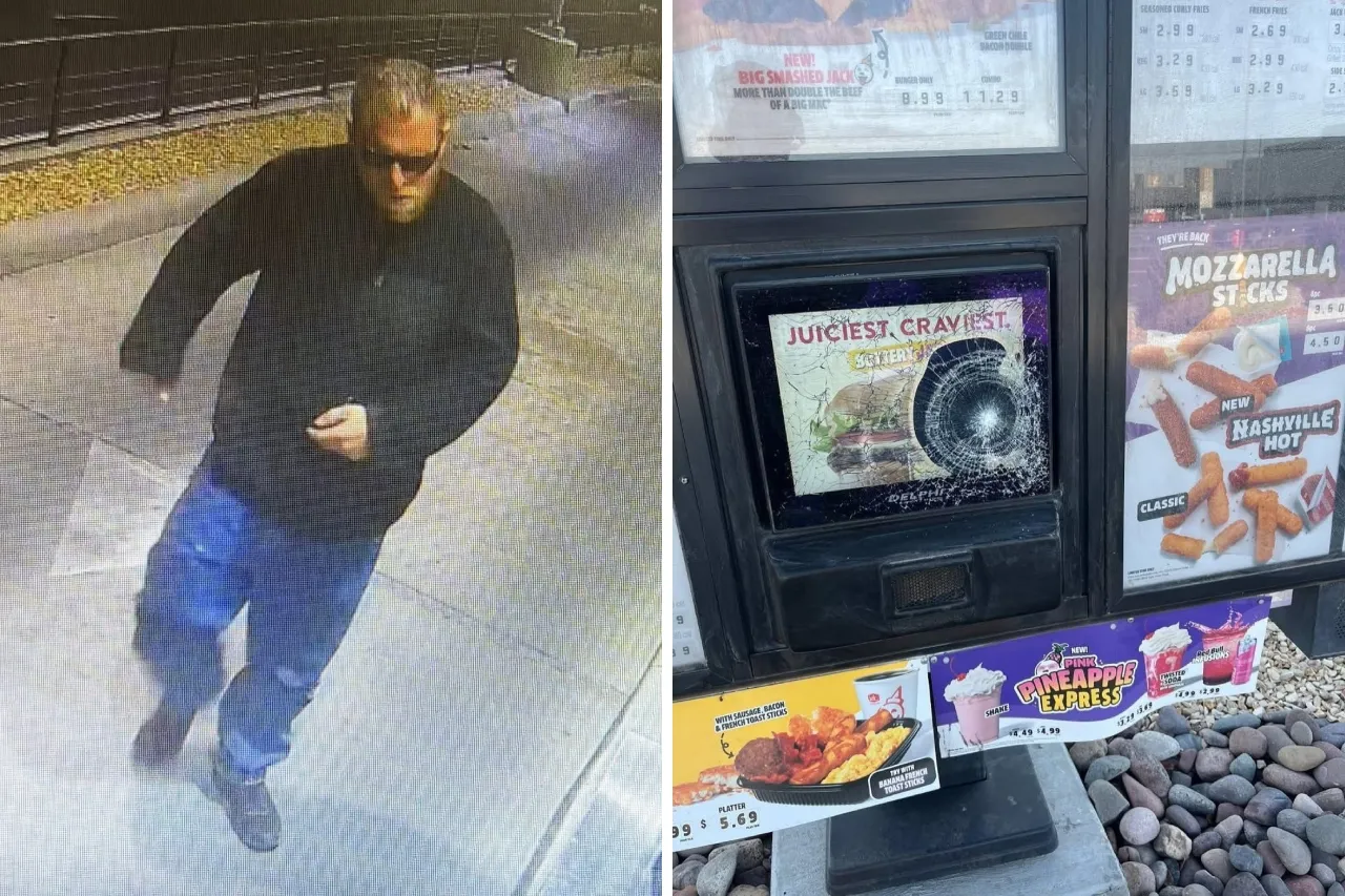Video: Hombre enojado destroza el menú del autoservicio del Jack in the Box