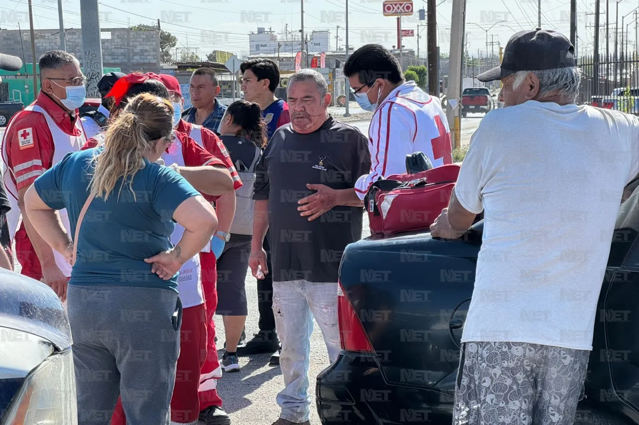 Le corta el paso a motociclista y chocan en la Ponciano