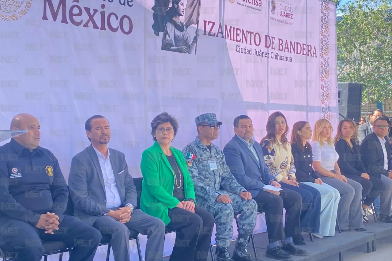 Realizan izamiento de bandera en el Cbtis 270