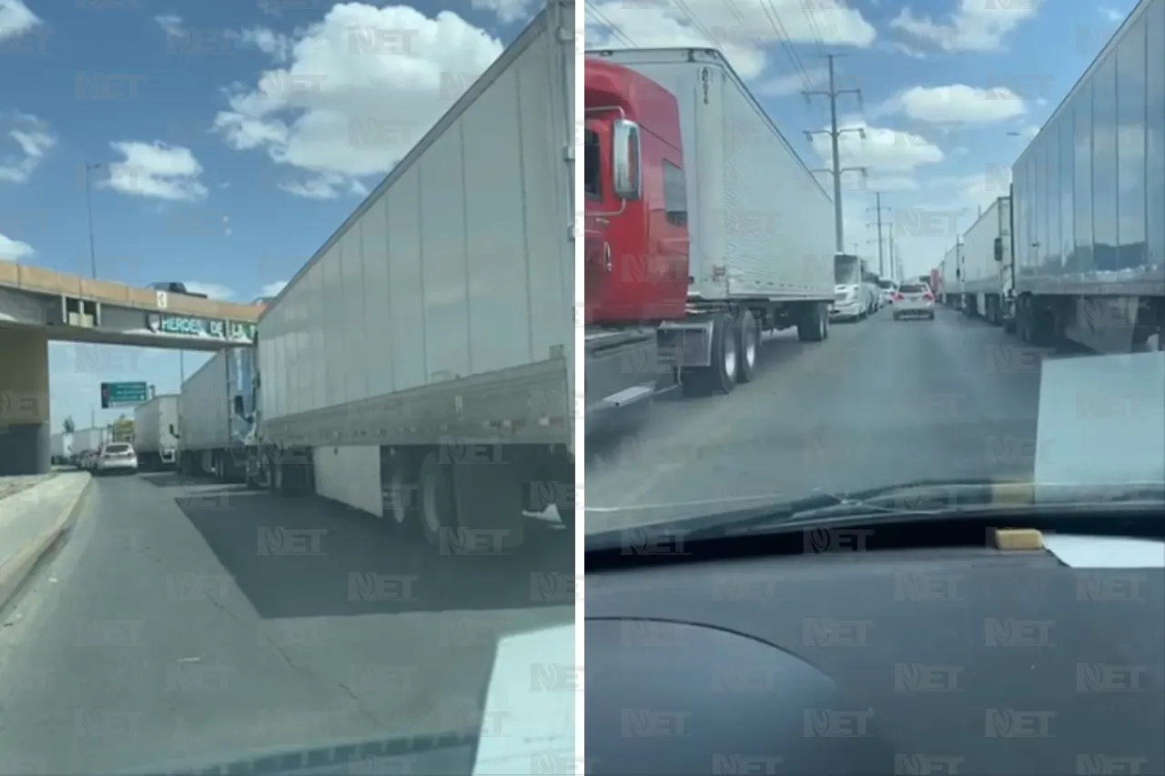Video: Saturado el Cuatro Siglos por fila de tráileres