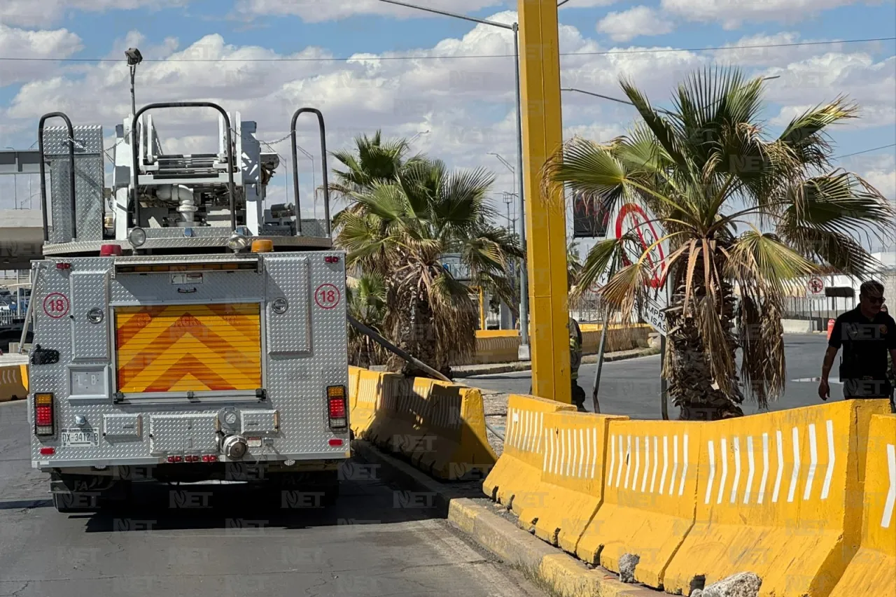 Se incendia auto en el puente Libre