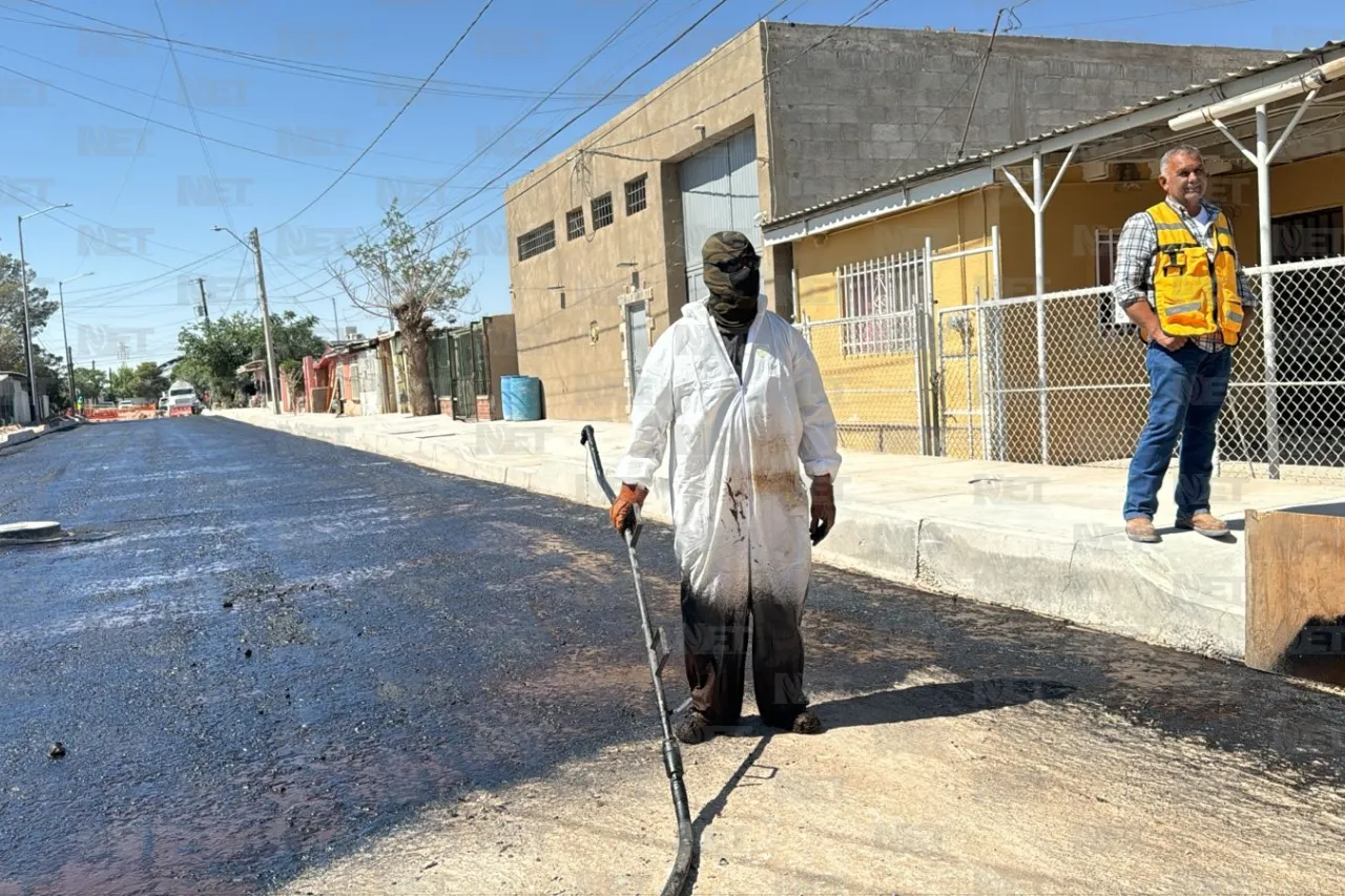 Pavimentan 52 calles de Juárez con concreto hidráulico