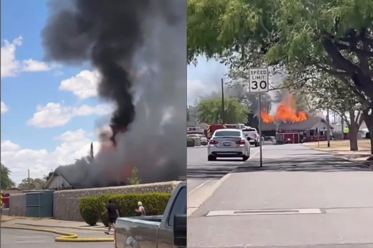 Se incendia casa cerca de Album Park en El Paso