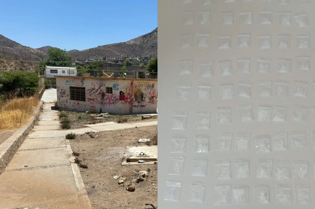 Aseguran 100 envoltorios con droga en Parral