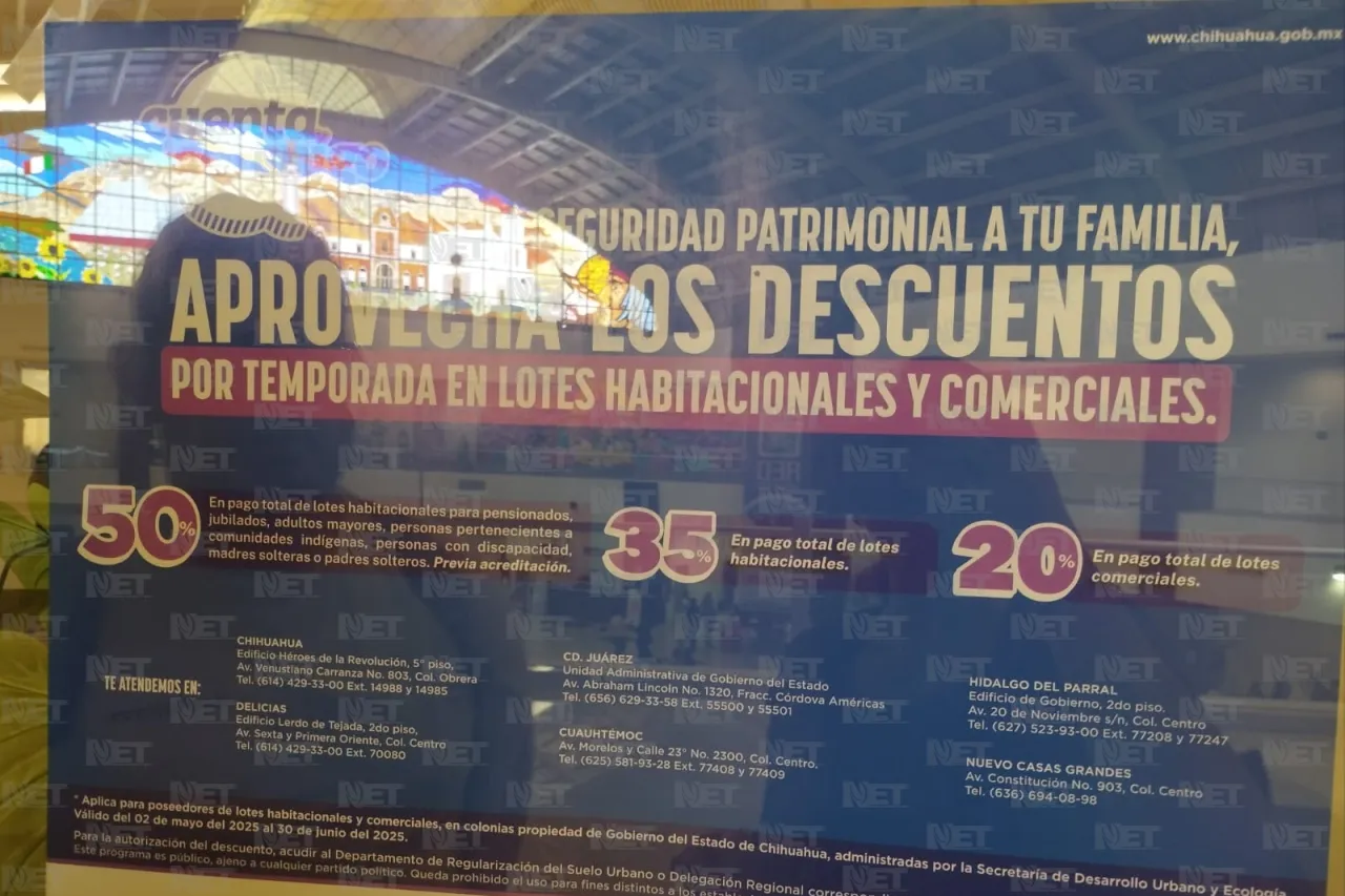 Invitan a aprovechar descuentos en adeudos de lotes habitacionales y comerciales