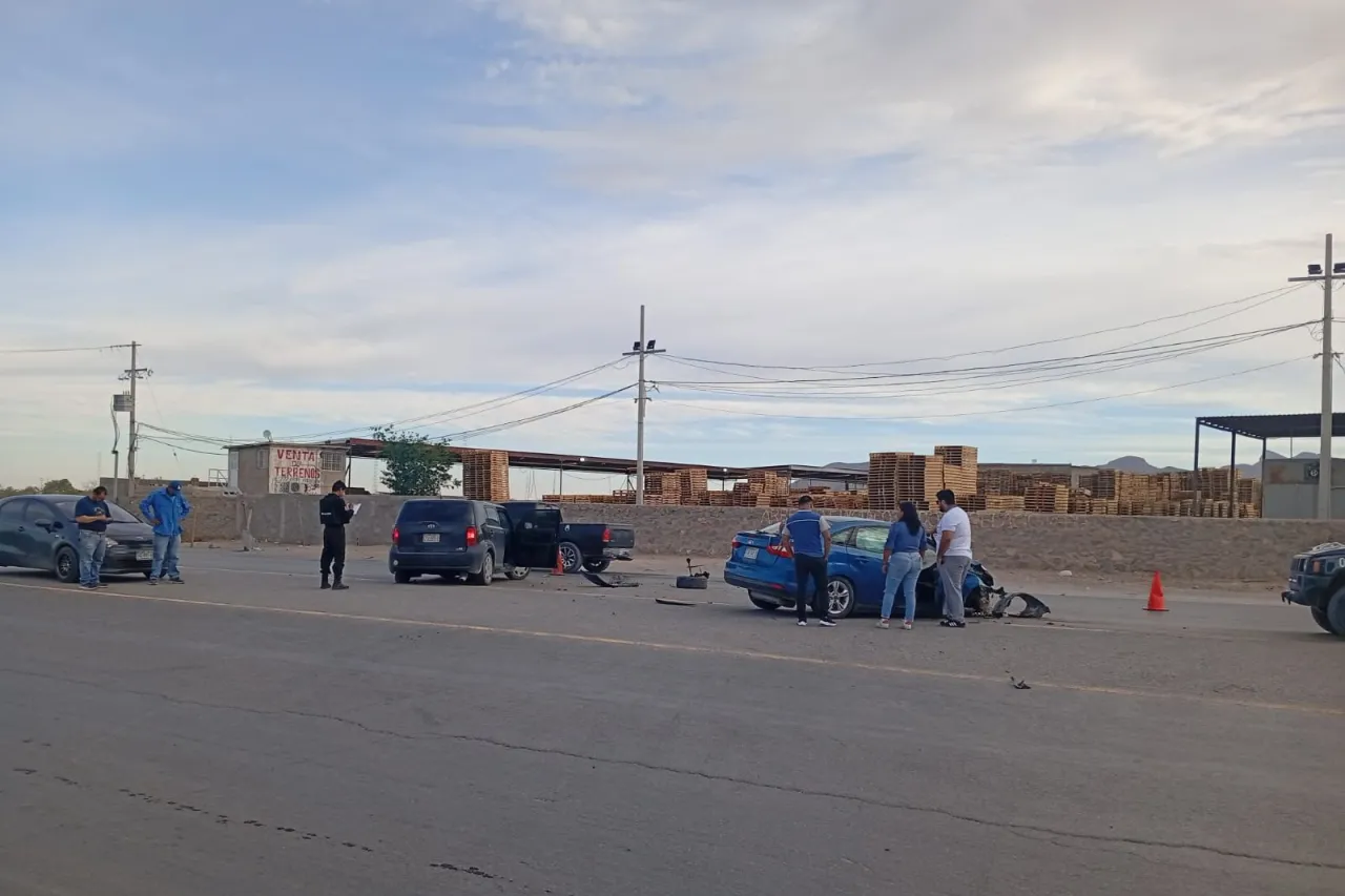 Chocan en el km 29 de la carretera a Casas Grandes
