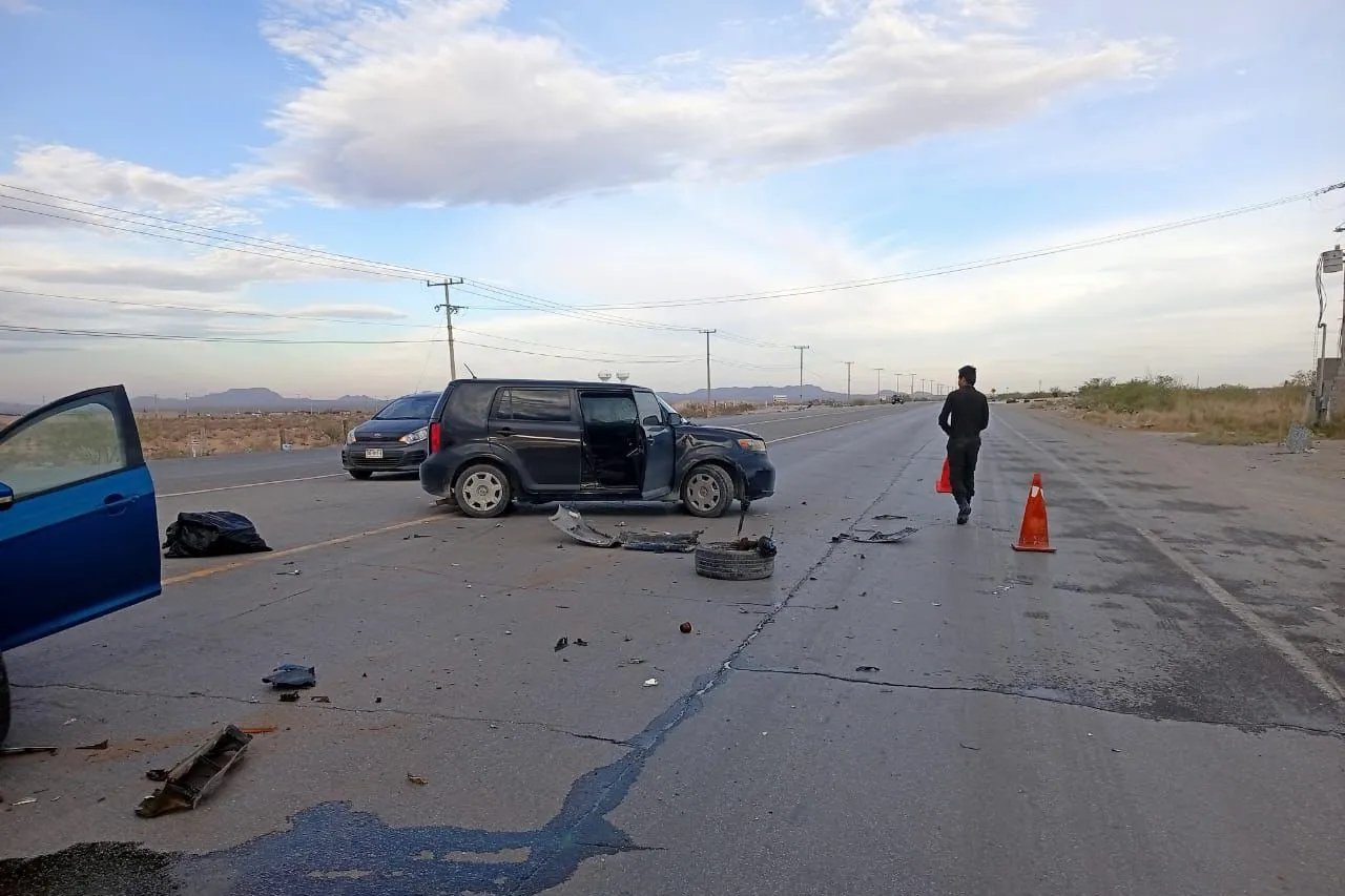 Chocan en el km 29 de la carretera a Casas Grandes
