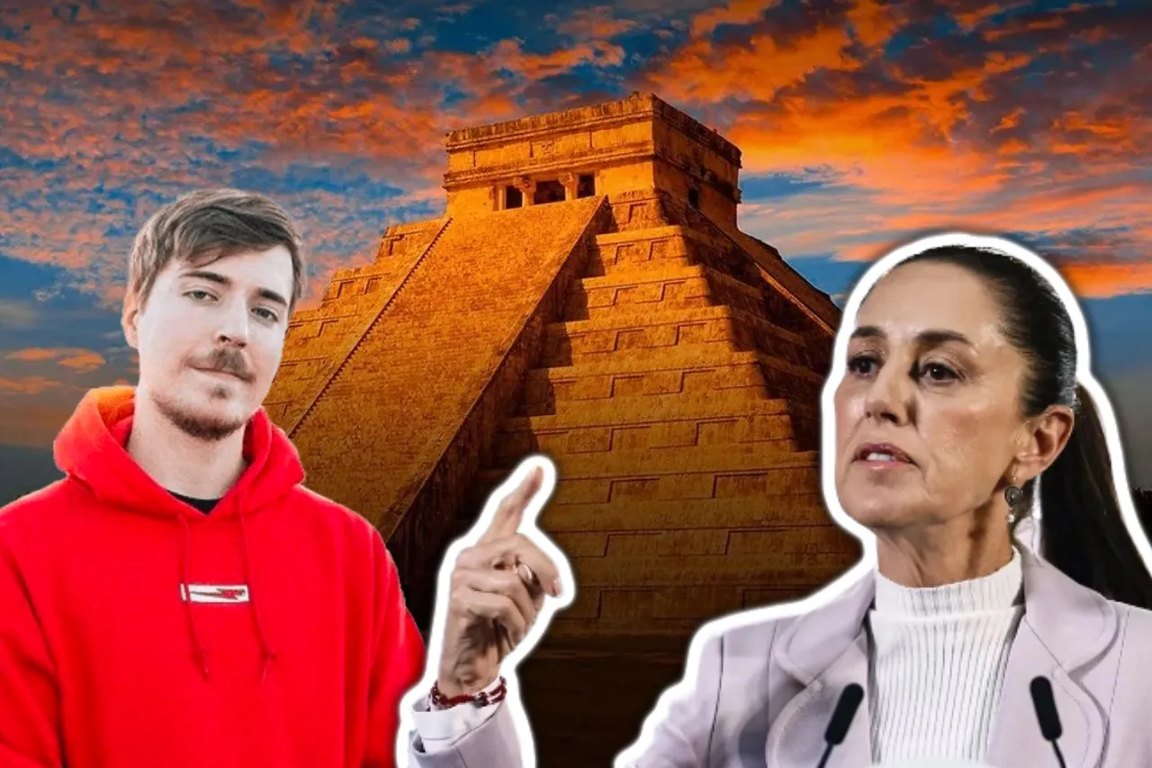 'Tenía permiso'; Sheinbaum reacciona a polémica de MrBeast en zona arqueológica