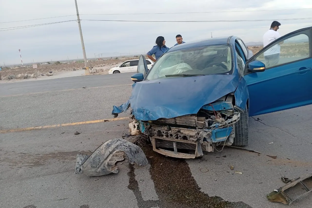 Chocan en el km 29 de la carretera a Casas Grandes