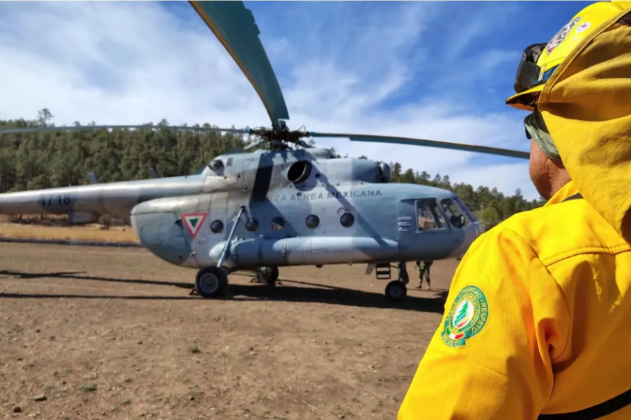 Llega apoyo aéreo a Madera para combatir los incendios forestales