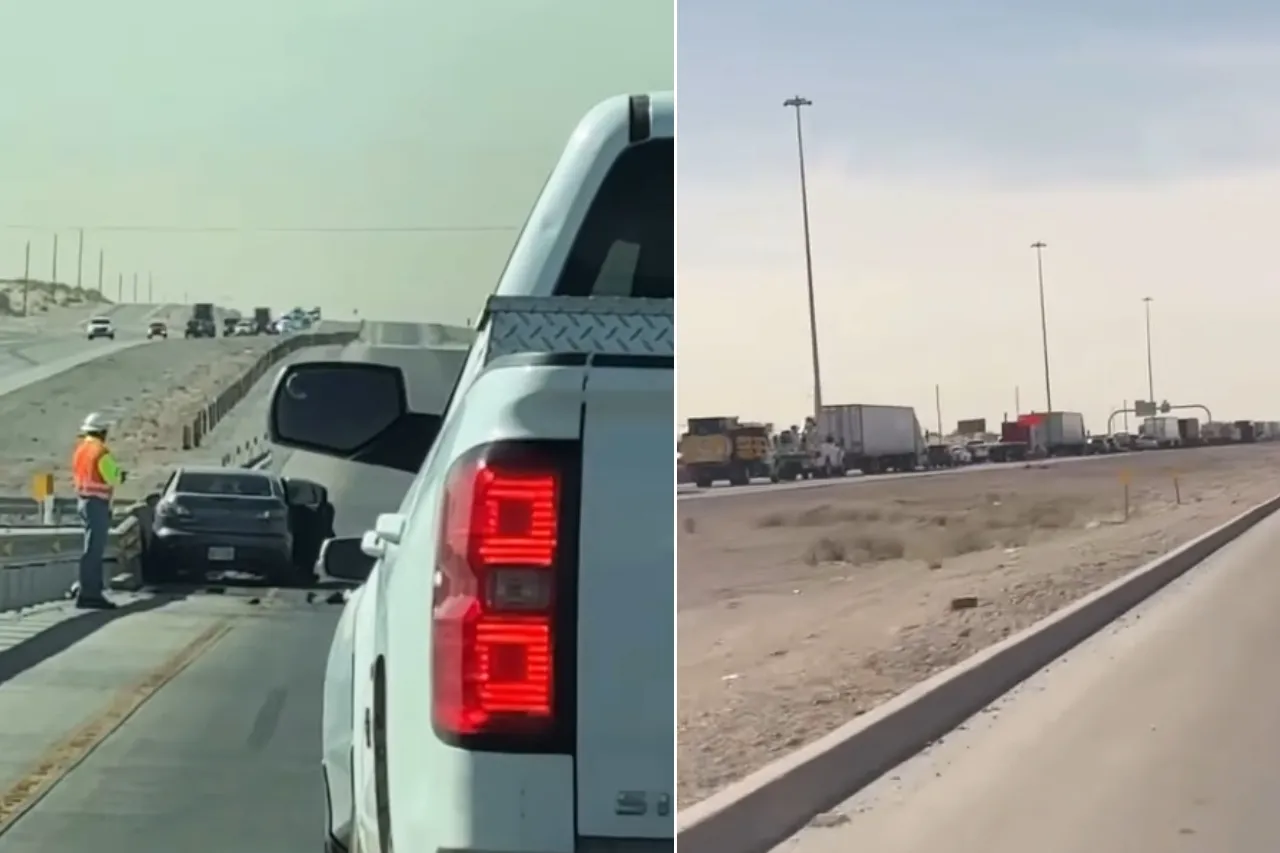 Se registra colisión en la I-10 y Horizon Blvd en El Paso