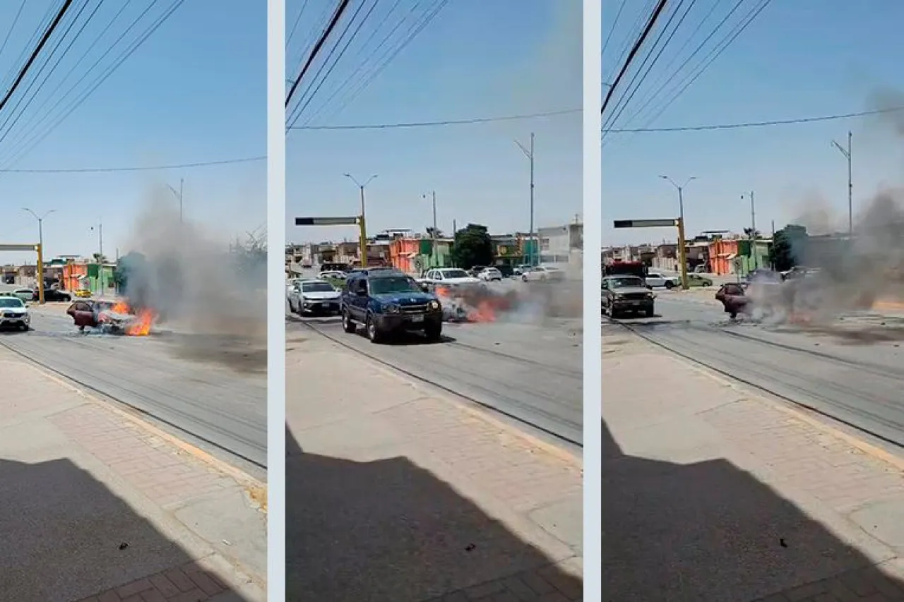¡Adiós Tsurito! Se incendia auto en el bulevar Zaragoza