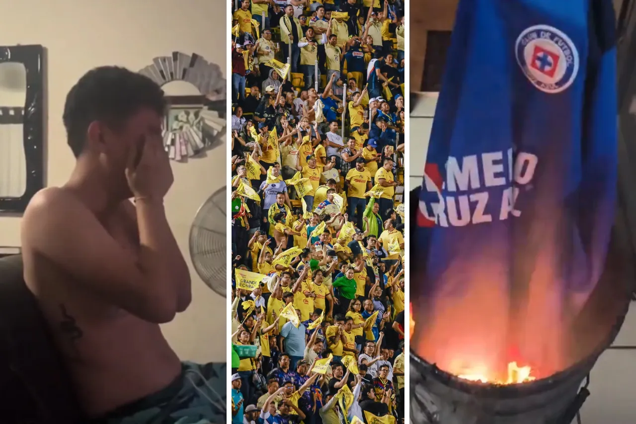Video: Llanto y quema de camisetas, lo que provocó América a cruzazulinos