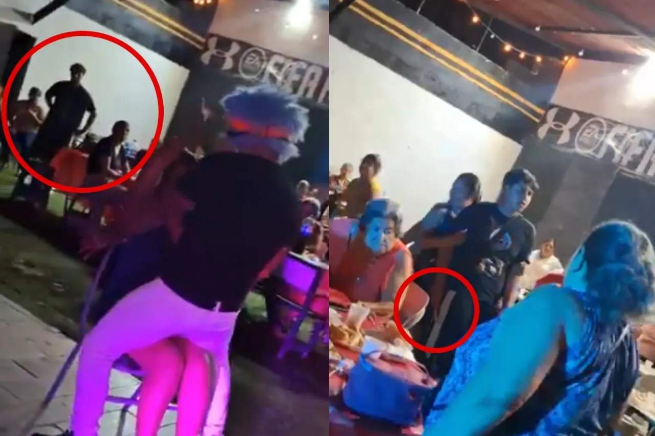 Intentan apuñalar al payasito Traztraz por bailarle a mujer en pleno show