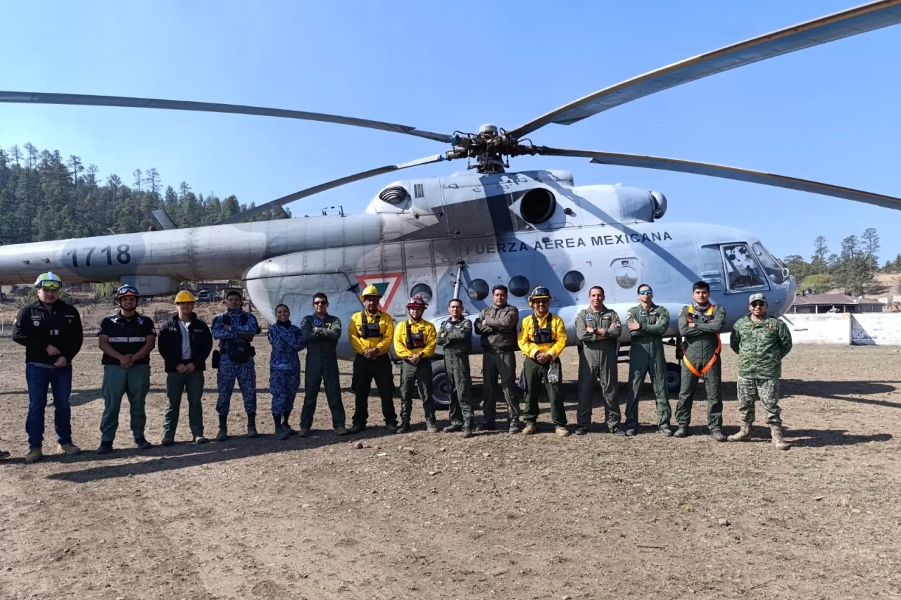 Trabaja Protección Civil con instancias federales para contener incendios