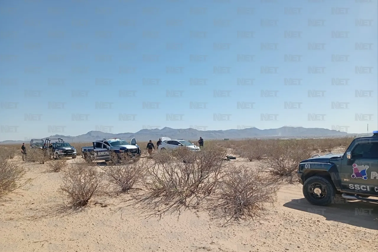 Aseguran vehículo abandonado en brecha rumbo a Casas Grandes