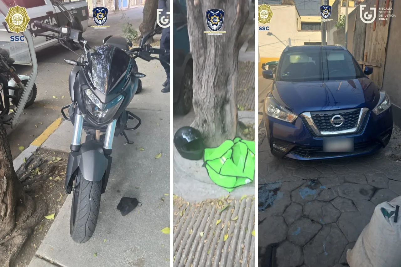 Aseguran moto y auto posiblemente vinculados a ataque a colaboradores de Brugada