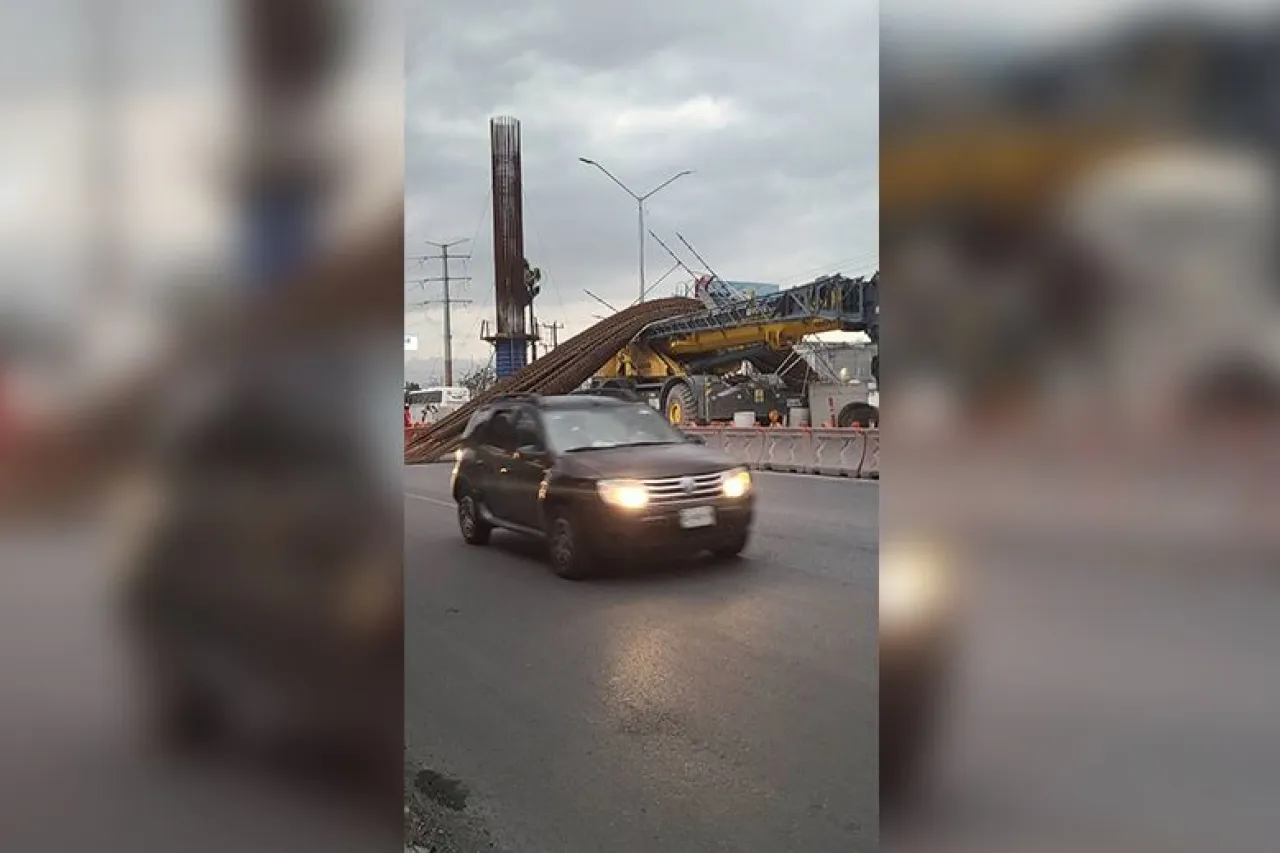 Columna de Línea 6 del Metro Colapsa en Apodaca