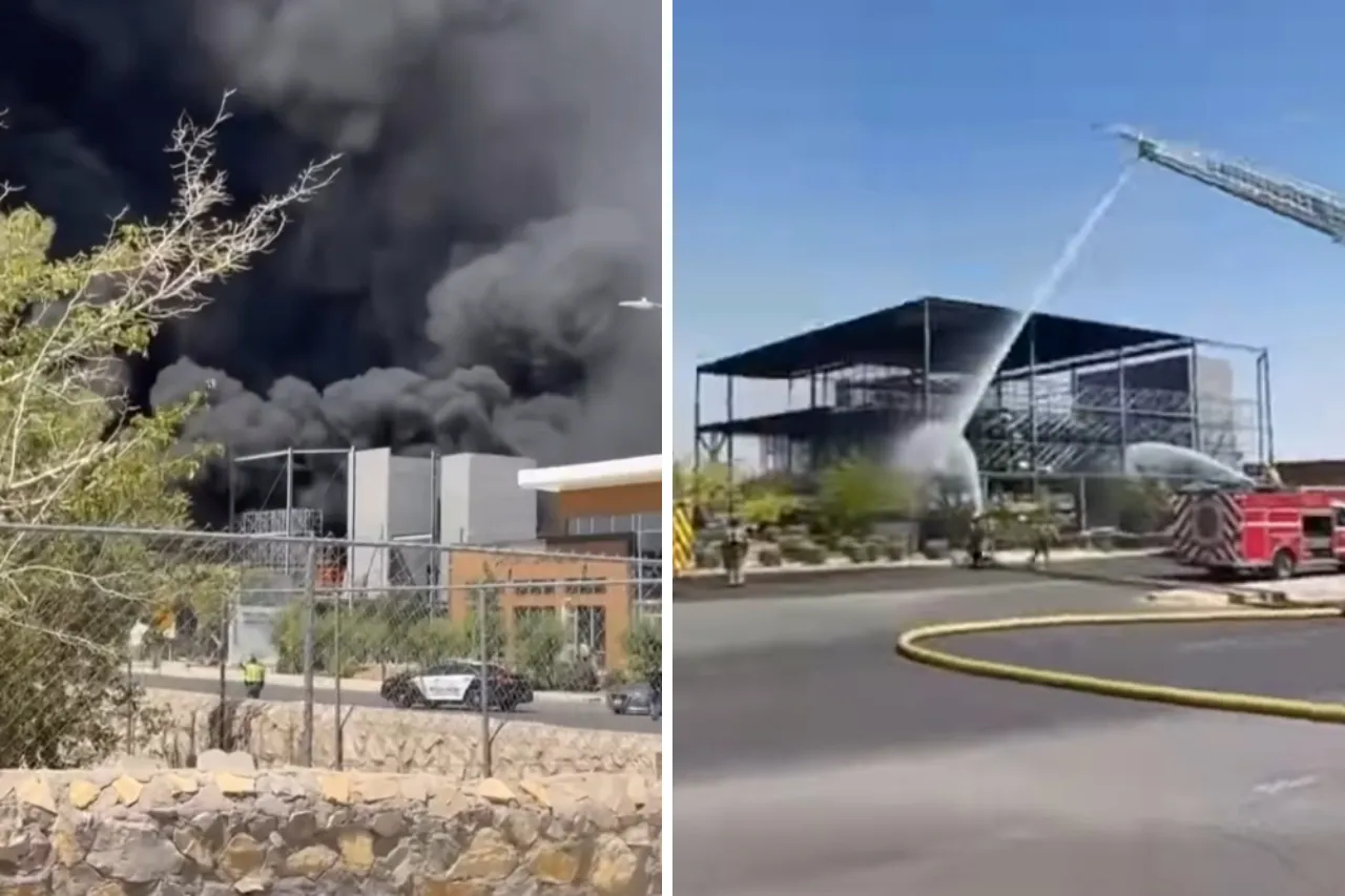 El Paso: Un trabajador resultó herido en incendio de edificio en construcción