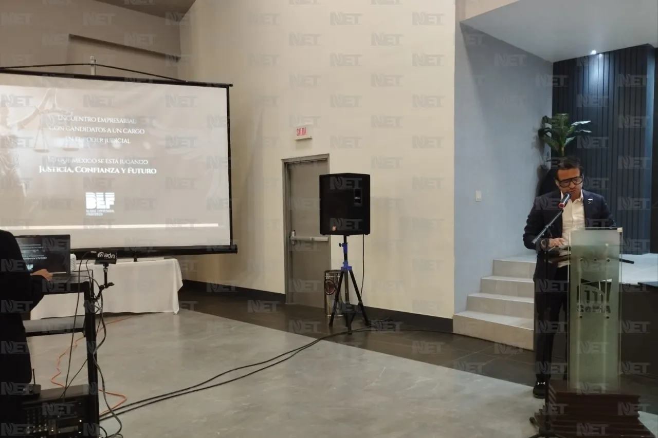 Aspirantes al Poder Judicial se presentan ante empresarios en Juárez