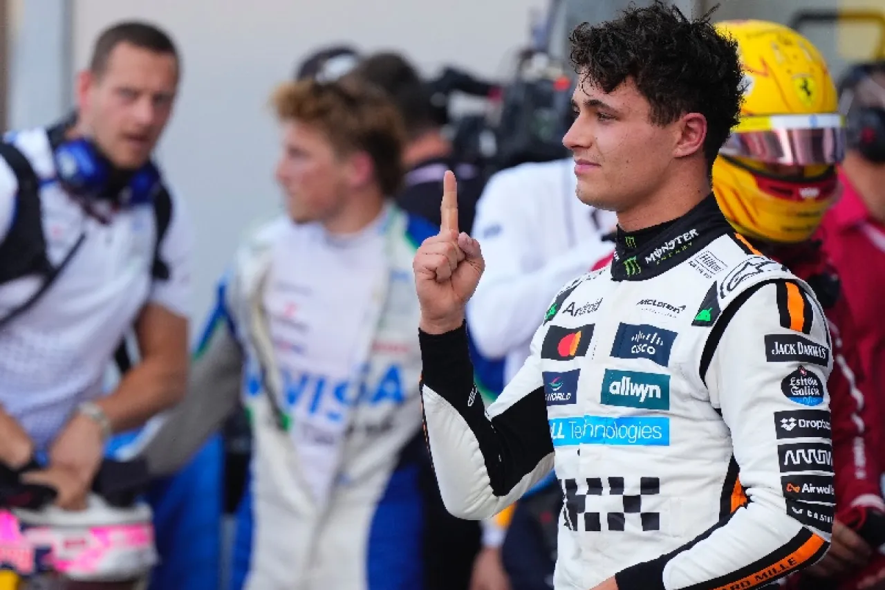 F1: Lando Norris asegura pole y saldrá primero mañana en Mónaco