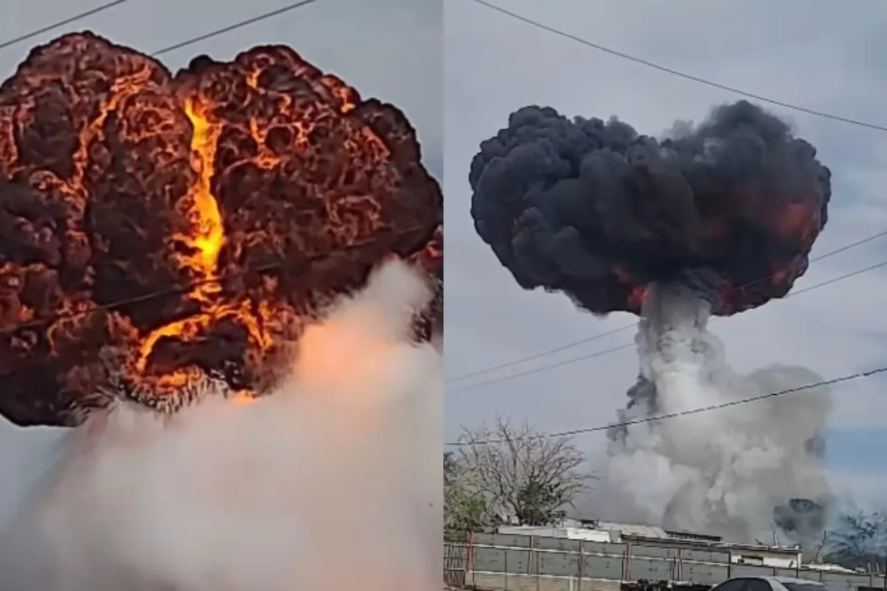 Video: Impactante explosión en incendio de taller en El Paso