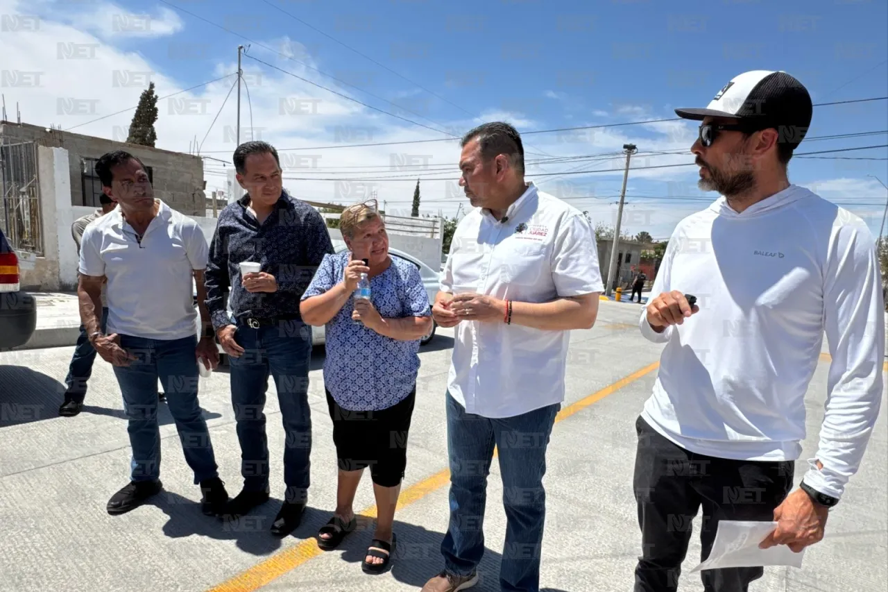 Entregan dos calles rehabilitadas en la colonia El Granjero