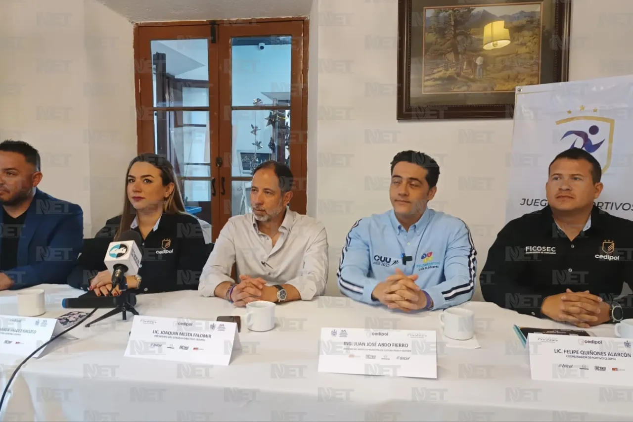 Esperan 300 competidores a segundos juegos deportivos de Cedipol