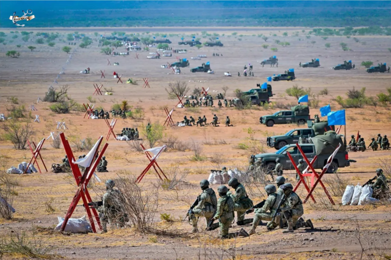 Soldados de EU entrenan con Ejercito Mexicano en Santa Gertrudis, Chihuahua