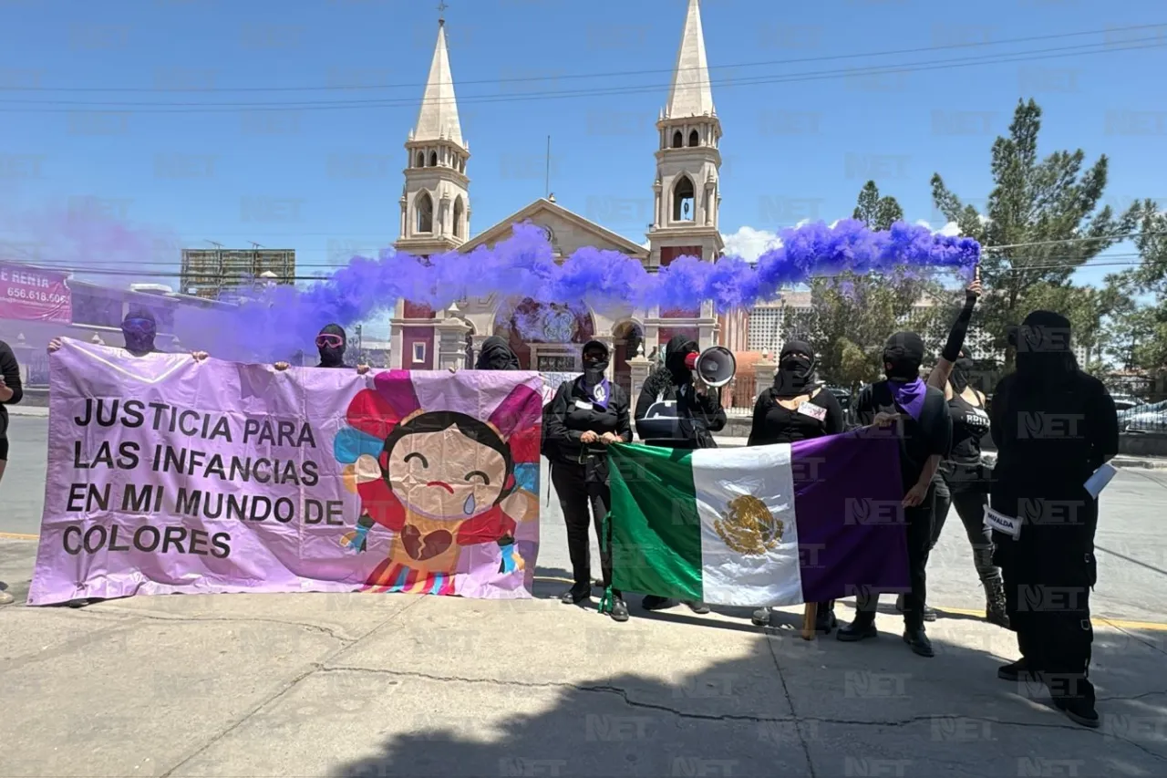 Se manifiestan contra casos de abuso de menores en Juárez
