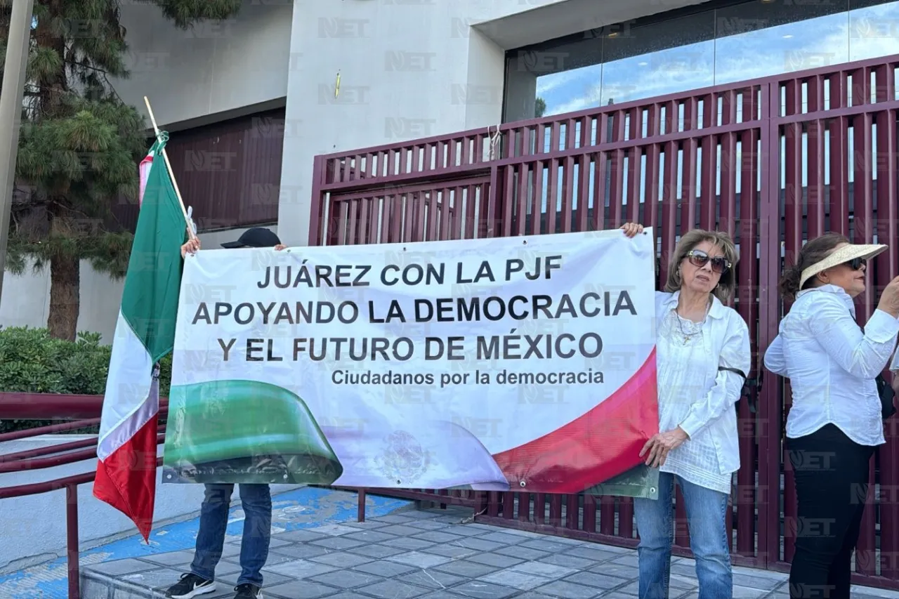 Protestan contra elección del Poder Judicial en Juárez
