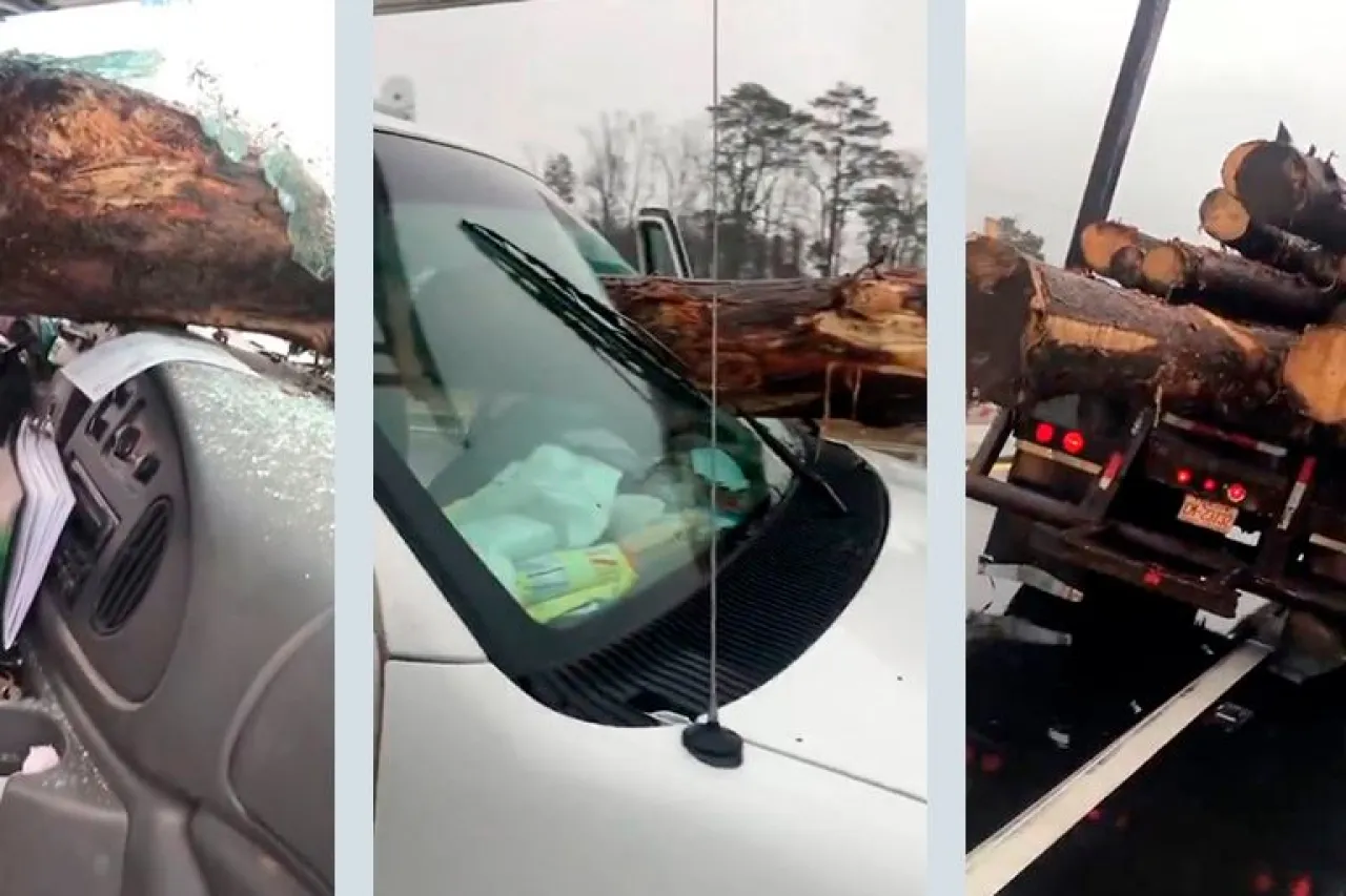 Video: Accidente con troncos revive escena de 'Destino Final 2'