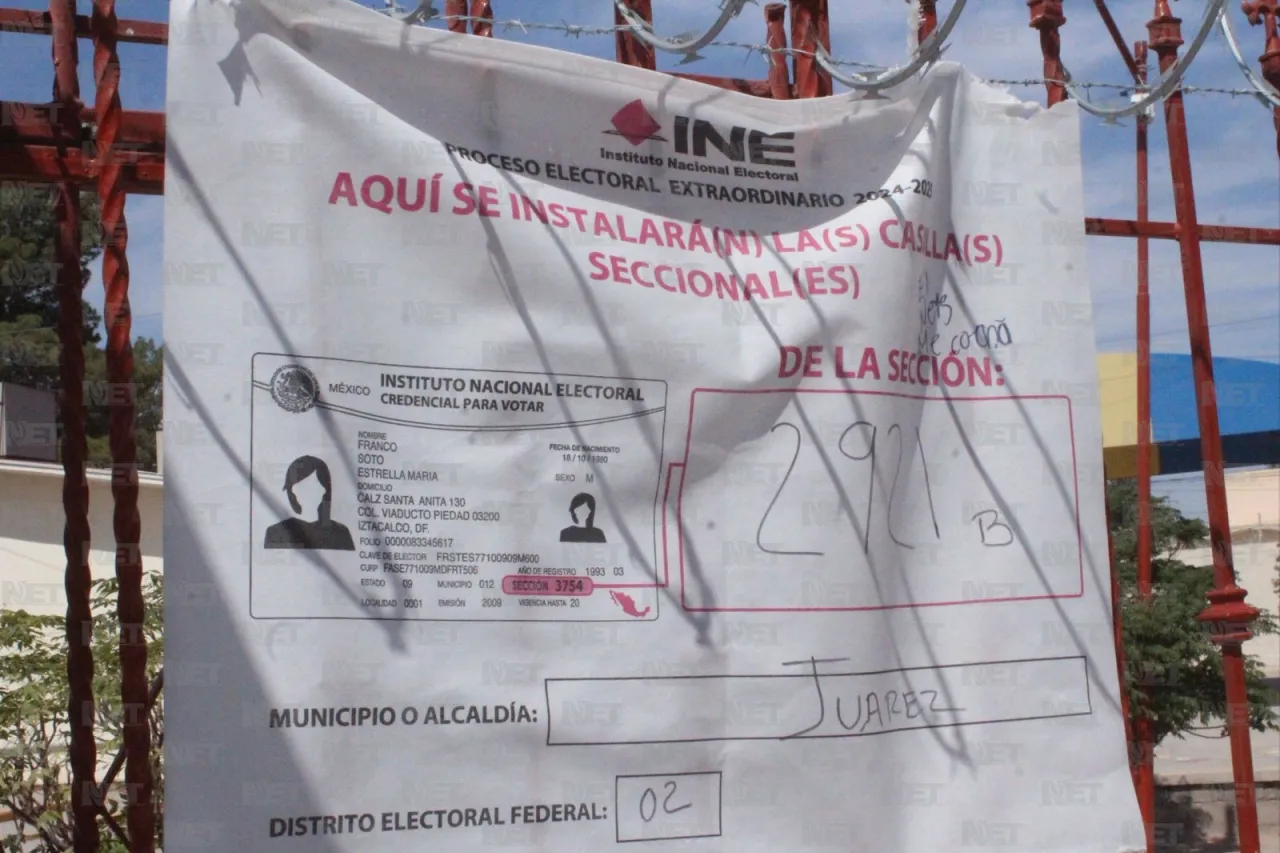 Baja afluencia en casillas de votación en el suroriente de Ciudad Juárez
