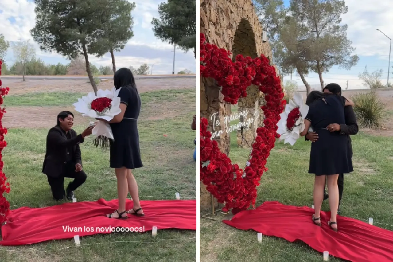 Video: Romántica pedida de matrimonio en El Chamizal se viraliza en TikTok