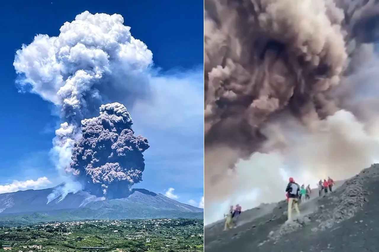 Estalla monte Etna en Italia mientras turistas visitaban el coloso