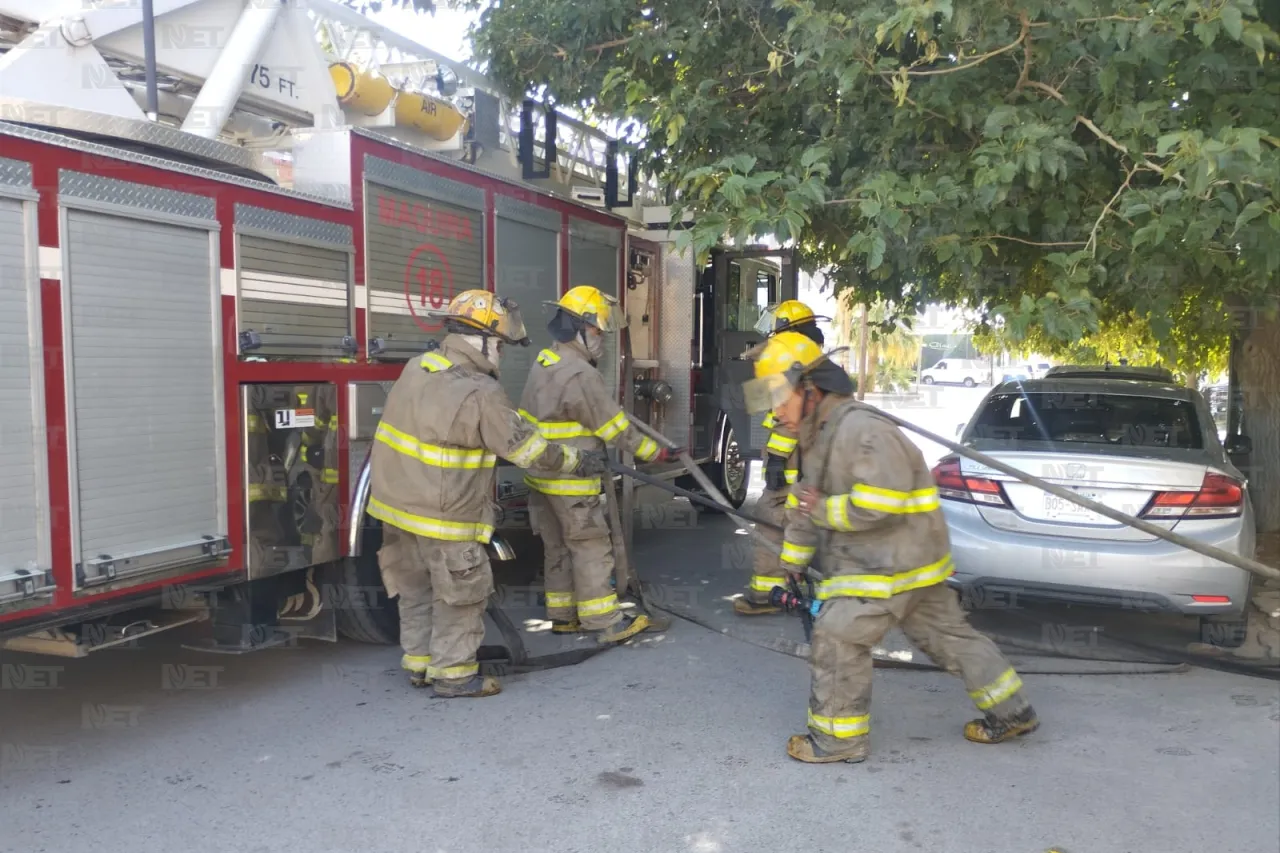 Se incendia tapia en la colonia Partido Romero