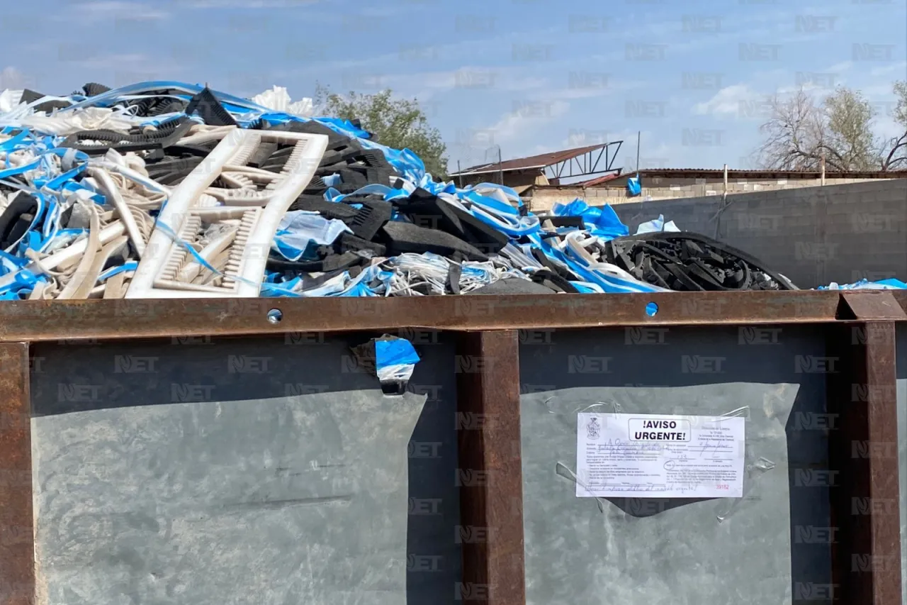 Clausuran predio por acumular plásticos de maquila en Granjas Polo Gamboa