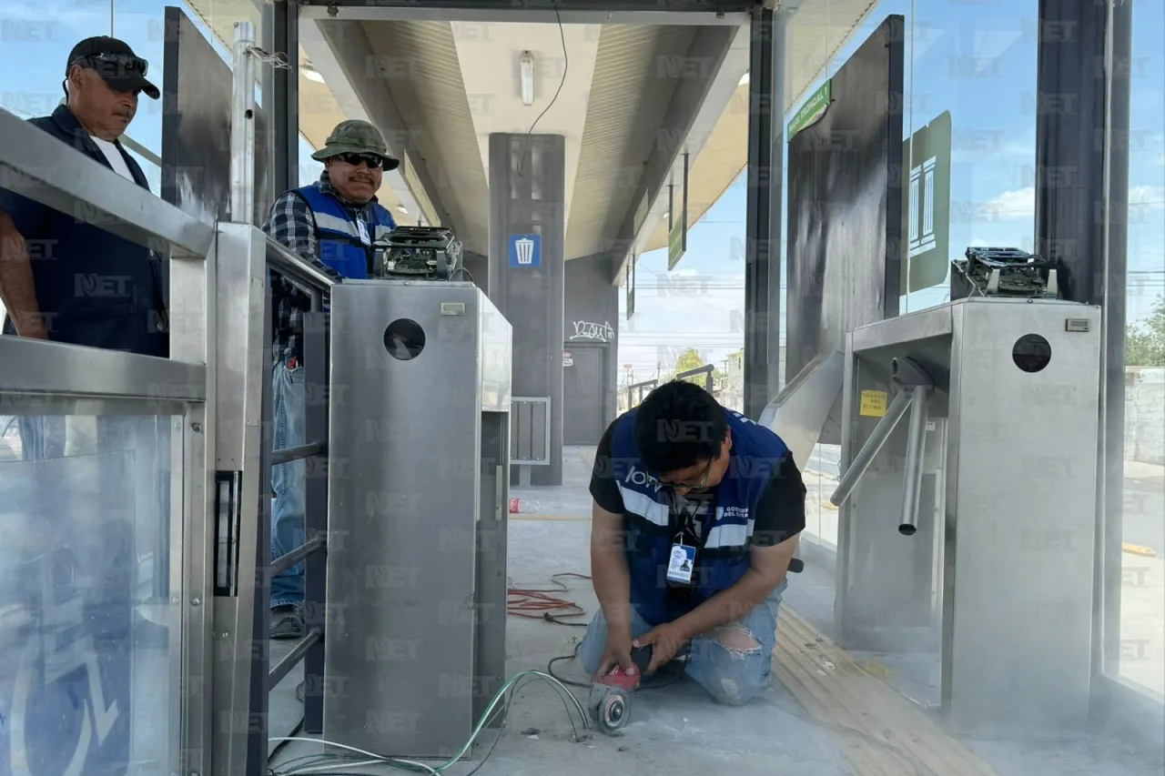 Revisan estaciones del BRT 1 para su mantenimiento
