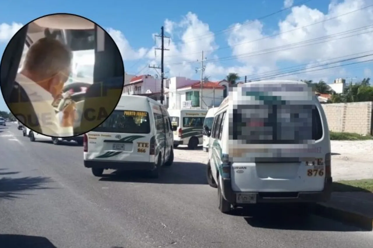 Video: Captan a chofer de transporte consumiendo sustancias en hora laboral