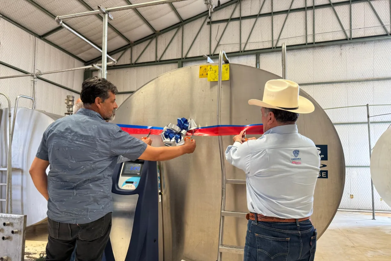 Entregan equipo e insumos a más de 100 productores lecheros en Rosales