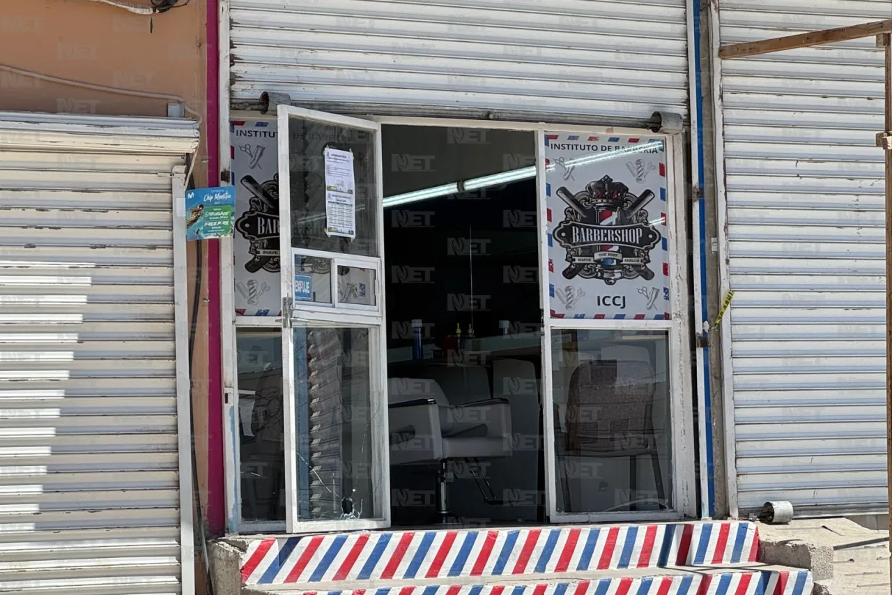 Tiroteo en barbería deja un herido en El Mezquital; abaten a un agresor